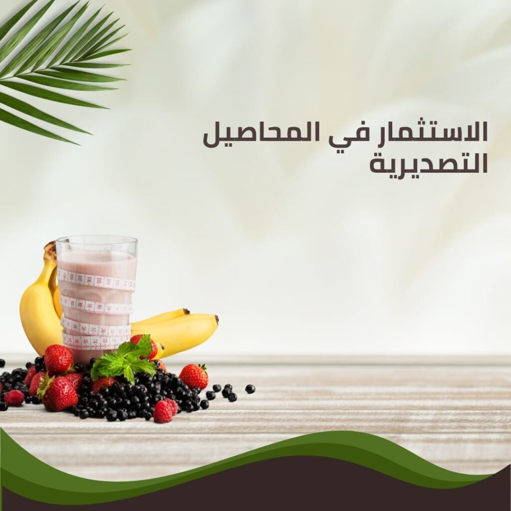 الاستثمار في المحاصيل التصديرية